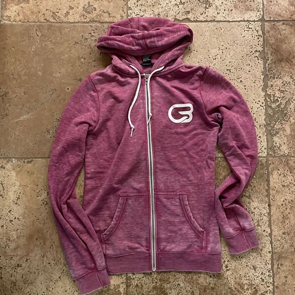Cyclebar Rose burnout hoodie